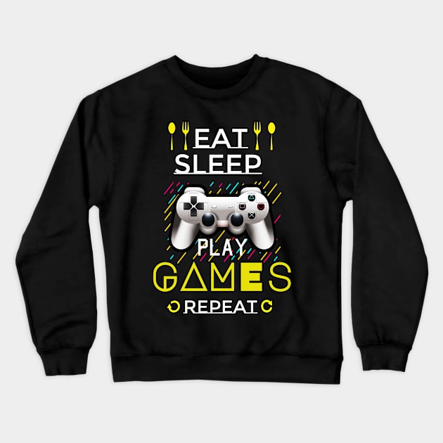 The BIG Gamer  perfect gift Crewneck Sweatshirt by summerDesigns